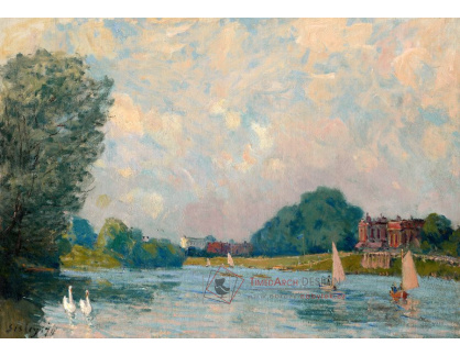 A-1906 Alfred Sisley - Temže v Hampton Court