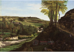 A-2137 Gustave Courbet - Údolí Ornans