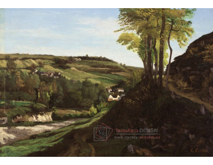 A-2137 Gustave Courbet - Údolí Ornans