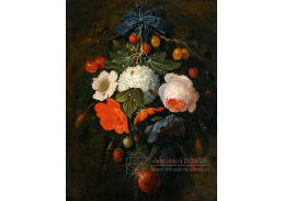 XV-6 Abraham Mignon - Zátiší s květinami a ovocem