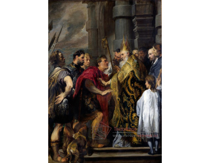KO V-381 Anthony Van Dyck - Svatý Ambrož a Theodosius I