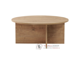 SOLEIL, konferenční stolek pr. 90cm, dub sapphire