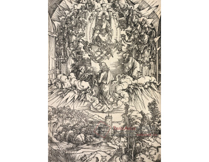 VR12-153 Albrecht Dürer - Svatý Jan před trůnem