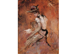 A-8558 Giovanni Boldini - Mladá matka s kloboukem