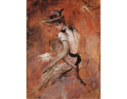 A-8558 Giovanni Boldini - Mladá matka s kloboukem