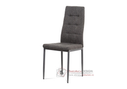 DCL-397 GREY2, jídelní židle, antracit / látka šedá