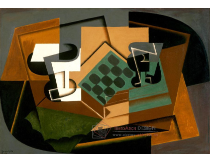 VJG 65 Juan Gris - Šachovnice, sklo a mísa