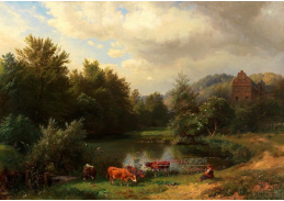DDSO-1540 Carl Hummel - Letní idyla u zámeckého rybníka