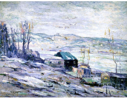 KO III-117 Ernest Lawson - Větrný den u řeky Bronx