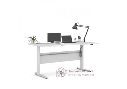 OFFICE 80400/320, výškově nastavitelný psací stůl, bílá / bílá