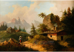 A-7625 Neznámý autor - Výstup na Alm