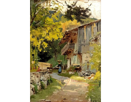 A-7915 Peder Mork Monsted - Starý statek se ženou