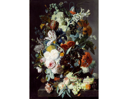 D-7911 Jan van Huysum - Zátiší s květinami a ovocem