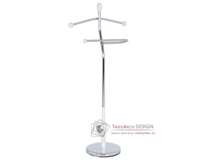 82646 WT, němý sluha, chrom / bílá