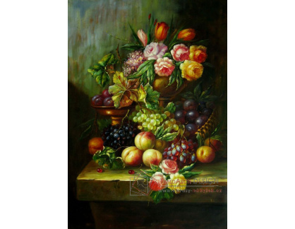VKZ 133 Neznámý autor - Zátiší s květinami a ovocem