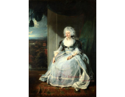 PORT-508 Thomas Lawrence - Portrét královny Charlotte