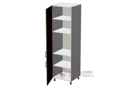dolní potravinová skříň š.60, v.214, Horizon HL602141, grafit/beton