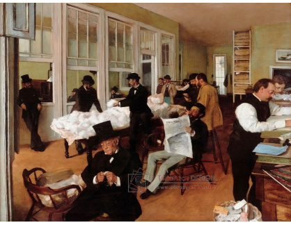 A-193 Edgar Degas - Kancelář bavlny v New Orleans