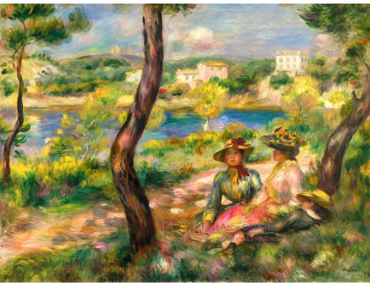 VR14-281 Pierre-Auguste Renoir - Neaulieu, dvě ženy a chlapec