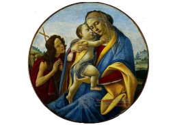 VR17-36 Sandro Botticelli - Madonna a dítě s Janem Křtitelem