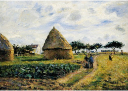 VCP-188 Camille Pissarro - Rolníci a stohy sena