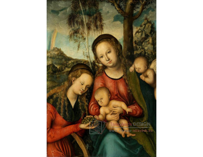 VlCR-134 Lucas Cranach - Madonna s dítětem a svatou Kateřinou