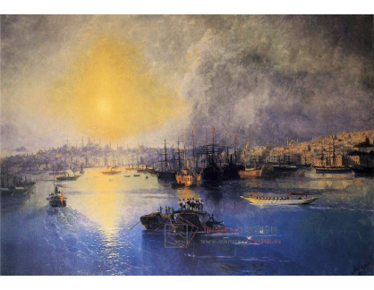VR43 Ivan Konstantinovič Ajvazovskij - Konstantinopol, západ slunce