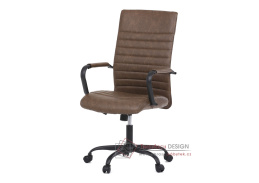 KA-V306 BR, kancelářská židle, ekokůže hnědá