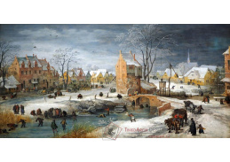 A-1246 Joos de Momper - Vesnice v zimě