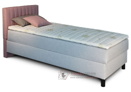 NOVO, čalouněná postel - boxspring s čelem u hlavy 90x200cm, výběr provedení