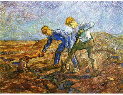 R2-1566 Vincent van Gogh - Dva kopající rolníci