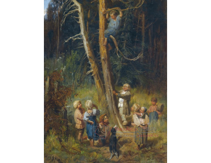 VR-546 Viktor Michajlovič Vasnetsov - Děti vybírající hnízda v lese