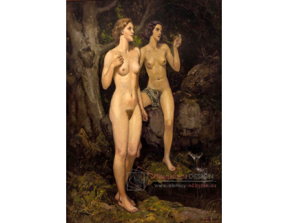 SO XVII-9 Ernst Luebermann - Dvě nahé ženy u lesního pramene