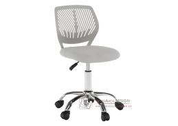 SELVA, kancelářská židle, šedý plast / ekokůže šedá