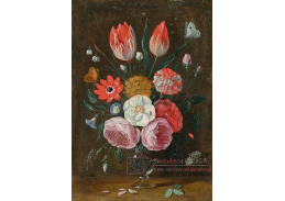 A-8504 Jan van Kessel - Kytice růží, sasanek a karafiátů