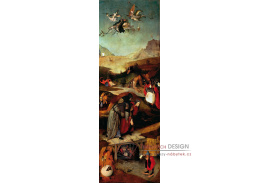 D-6330 Hieronymus Bosch - Pokušení svatého Antonína, levý panel