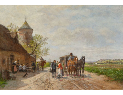 A-8451 Robert Schleich - Před hospodou