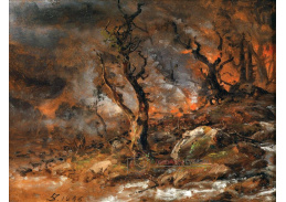 SO XII-225 Johan Christian Dahl - Lesní požár