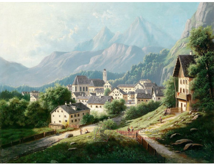 SO XIII-86 Neznámý autor - Pohled na Berchtesgaden