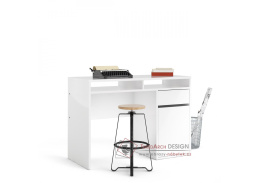 FELIX 488, psací stůl, bílý lesk