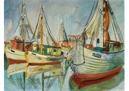 A-8677 Hermann Max Pechstein - Cutter v přístavu Leba