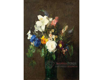 D-6764 Henri Fantin-Latour - Kytice s bílými liliemi