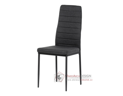 DCL-374 BK2, jídelní židle, černá / látka černá