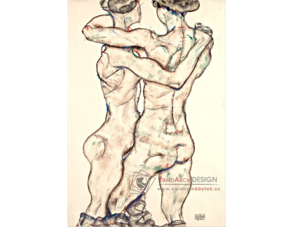 VES 254 Egon Schiele - Nahé dívky v objetí