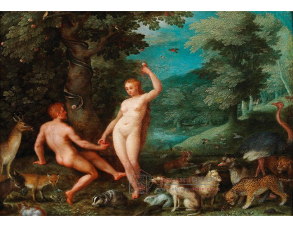 DDSO-1669 Jan Brueghel - Pokušení Adama v ráji