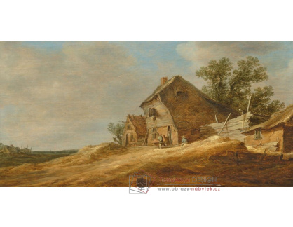 A-8796 Jan Van Goyen - Dunová krajina s hospodářskou budovou