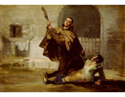 D-7192 Francisco de Goya - Mnich Pedro se zbraní