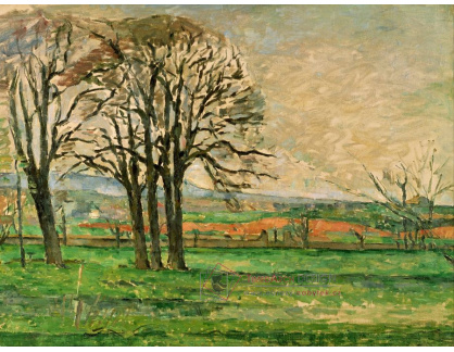 VR10-50 Paul Cézanne - Holé stromy v Jas de Bouffan