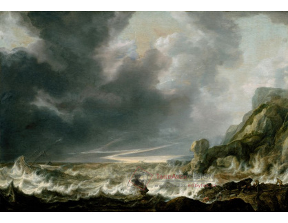 KO VI-358 Simon de Vlieger - Loď v tísni u skalnatého pobřeží