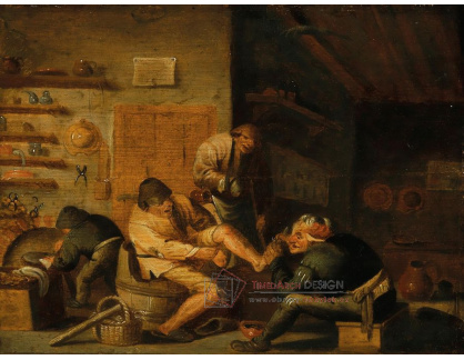 A-1626 Adriaen van Ostade - Ošetření nohy